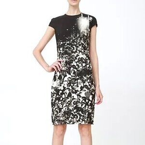 Akris Studio 54 Silk Dress Black Photo Realistic Party People Dance Club 8